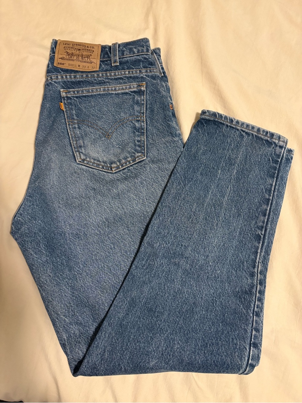 Levi's 550 Relaxed Fit Blue Jeans